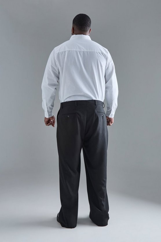 Plus gerade Hose mit Seitenstreifen