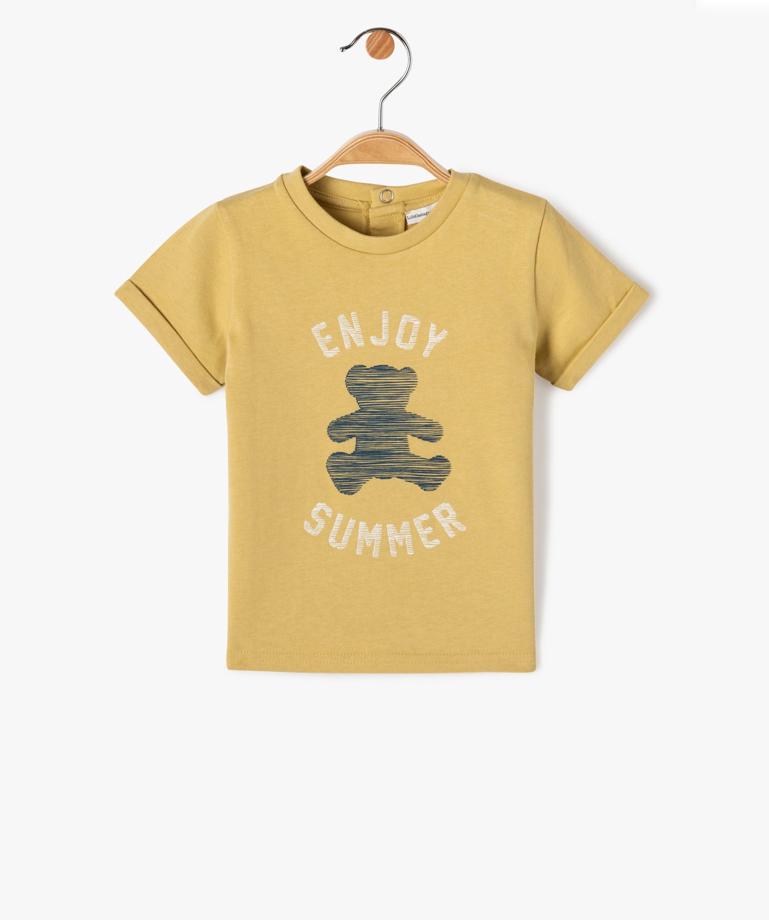 Tee-shirt bébé Garçon imprimé avec manches courtes à re... jaune | GEMO