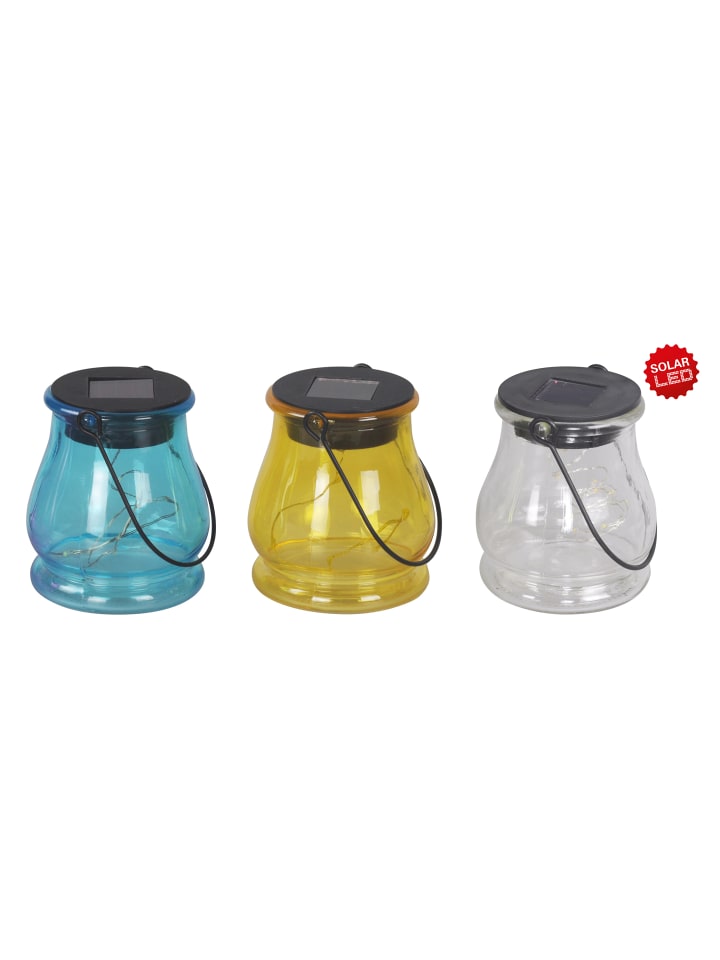 näve LED Solarleuchte in bunt - (L)8.5 cm x (B)8.5 cm x (H)9.7 cm günstig kaufen onesize