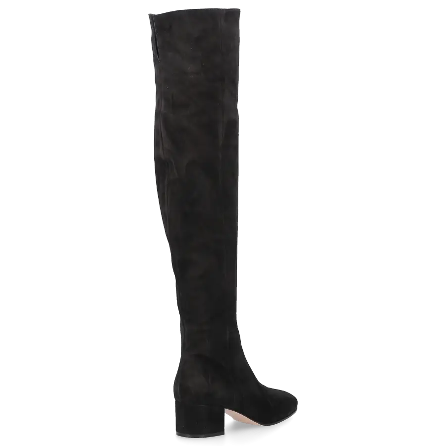 Gianvito Rossi - Stiefel ROLLING MID BOOT Veloursleder - schwarz