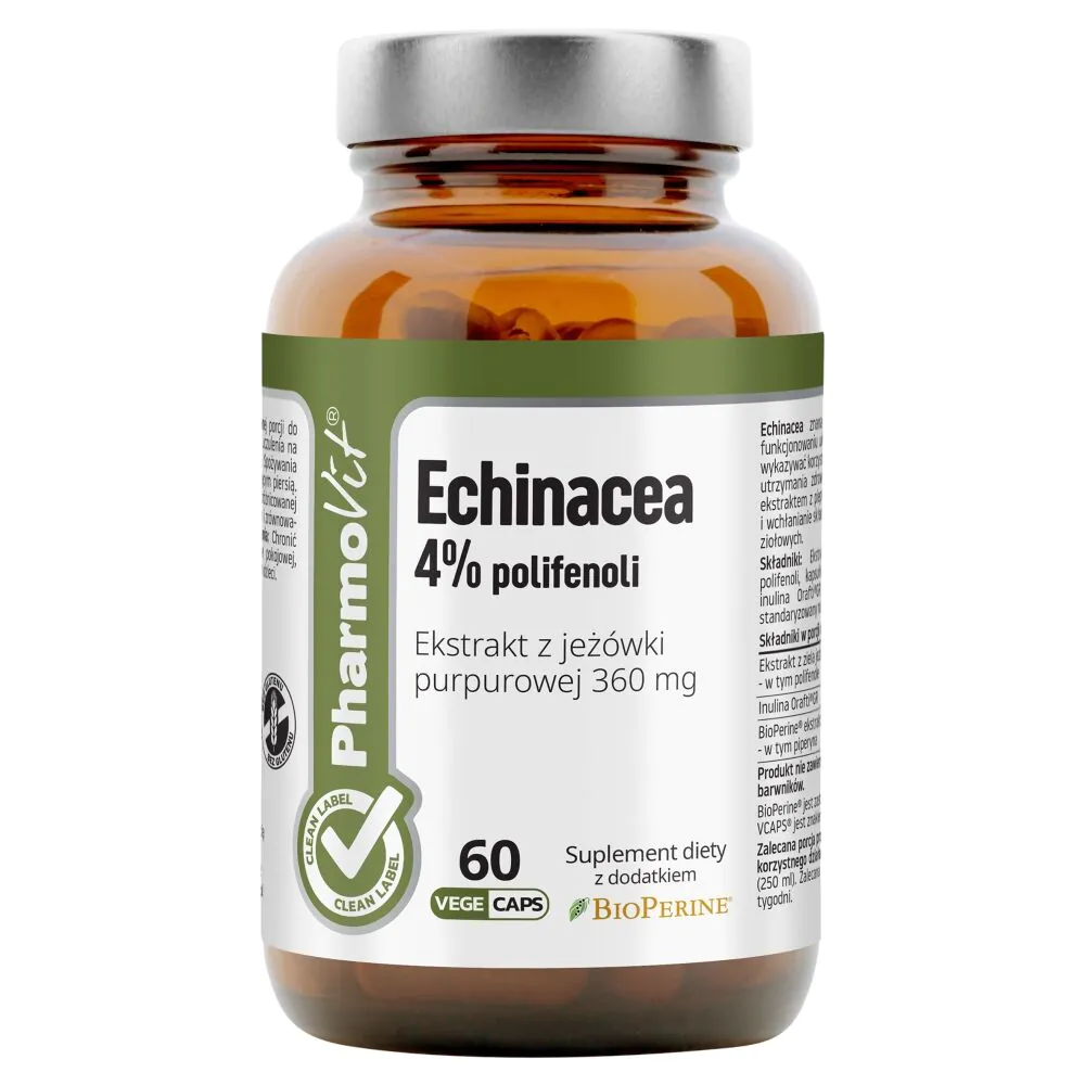 PharmoVit Clean Label капсуле са ехинацејом 4% полифенола