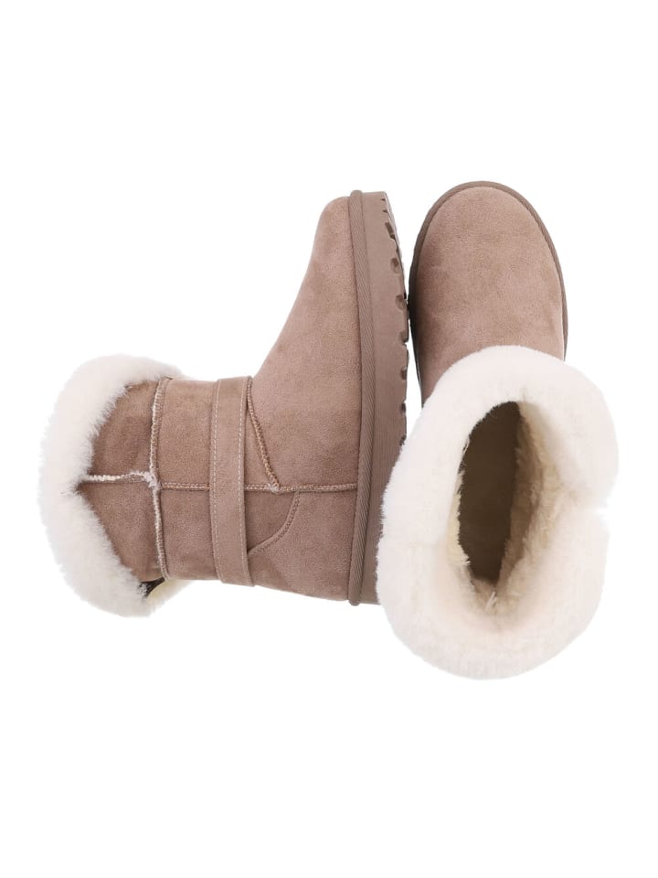 Ital-Design Stiefelette in Hellbraun günstig kaufen