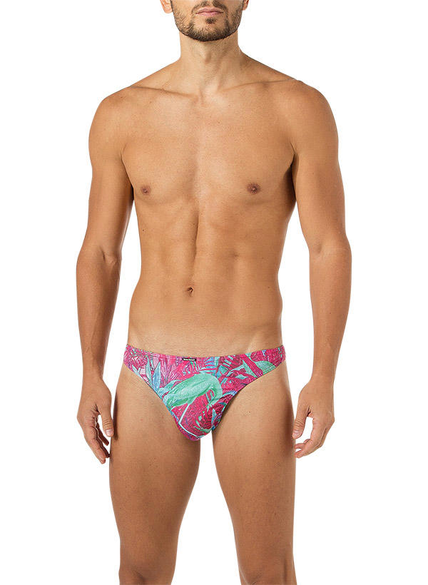 bruno banani, String, Mikrofaser, pink gemustert