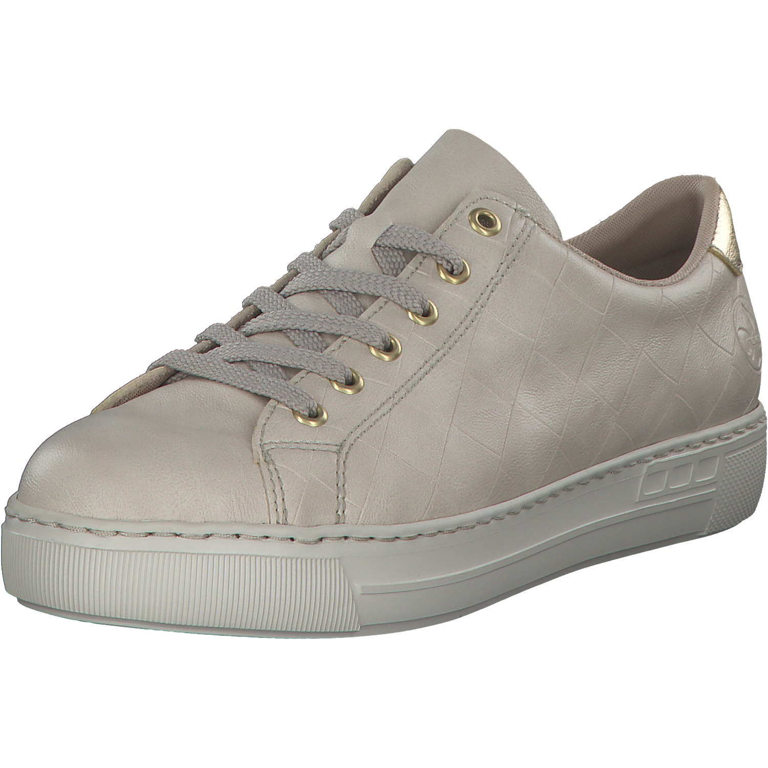 Rieker L9800, Schnürschuhe, Damen, ivory/lightgold