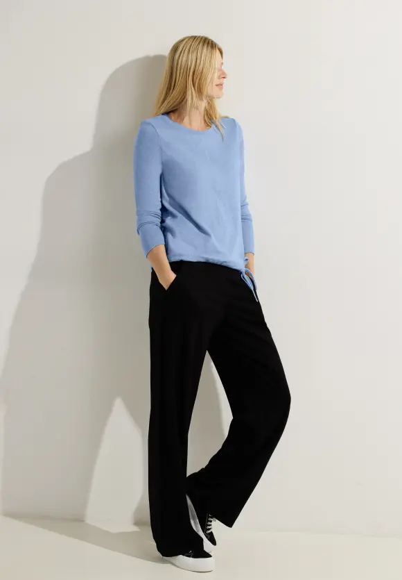 CECIL Cosy Melange Langarmshirt