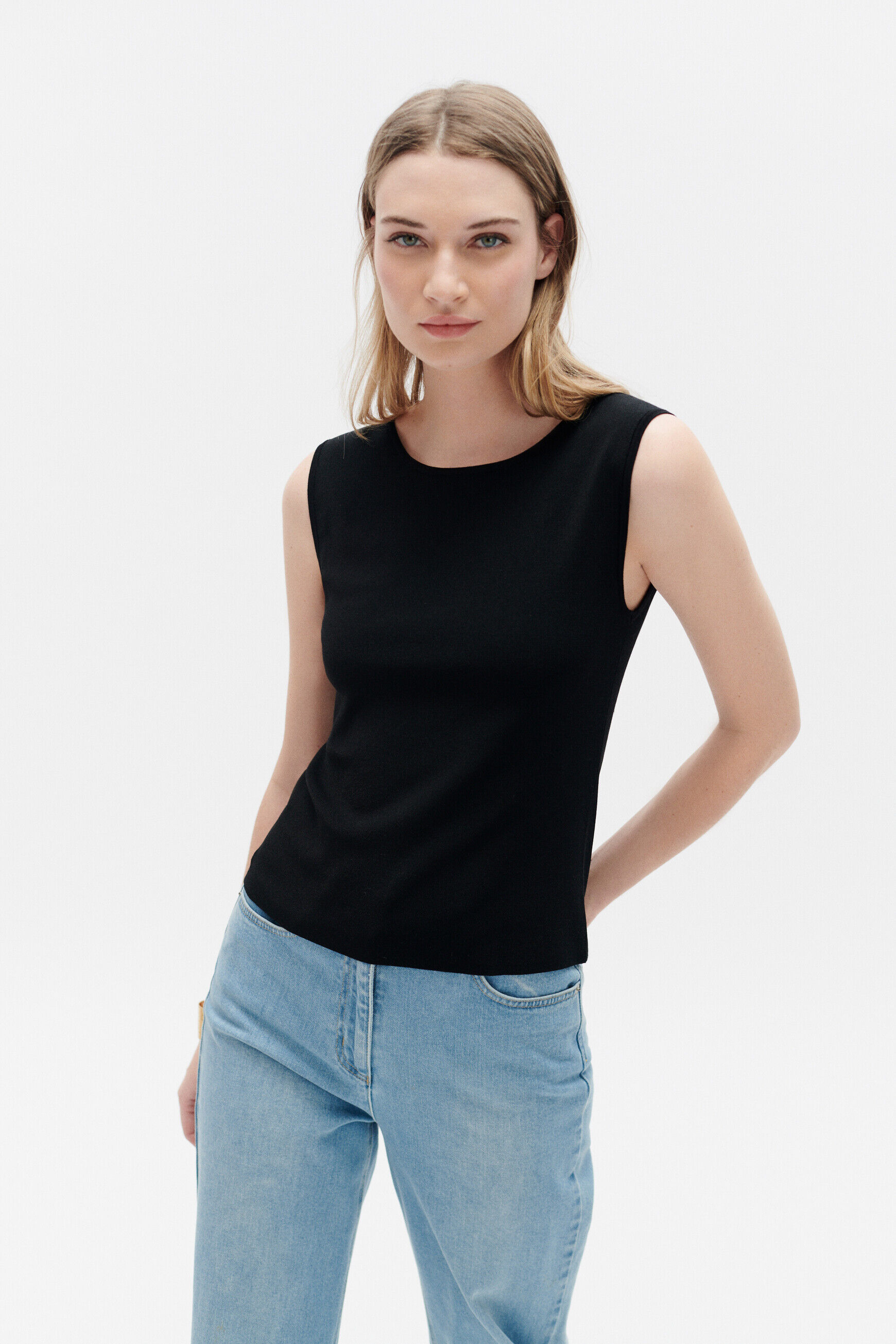 Pantalon pnick bleu ciel femme