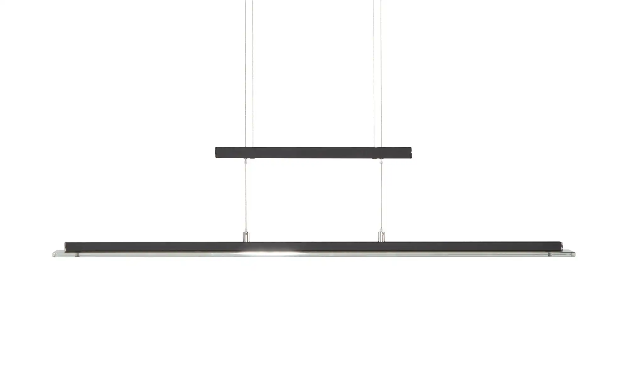 Fischer-Honsel LED-Pendelleuchte, schwarz-matt/Rauchglas