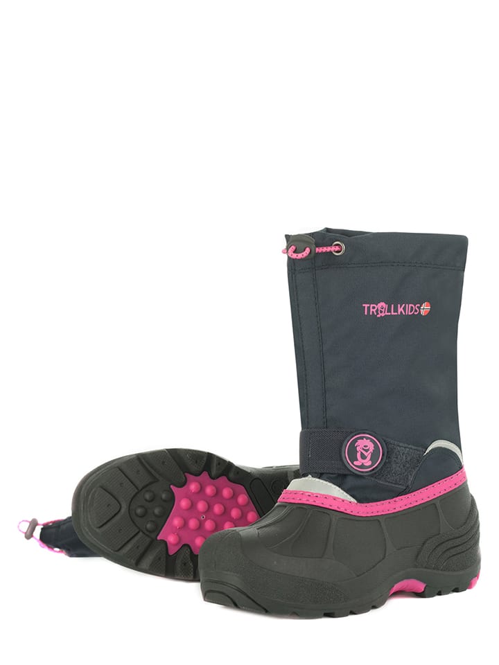 Trollkids Winterboots in Dunkelblau/ Pink günstig kaufen