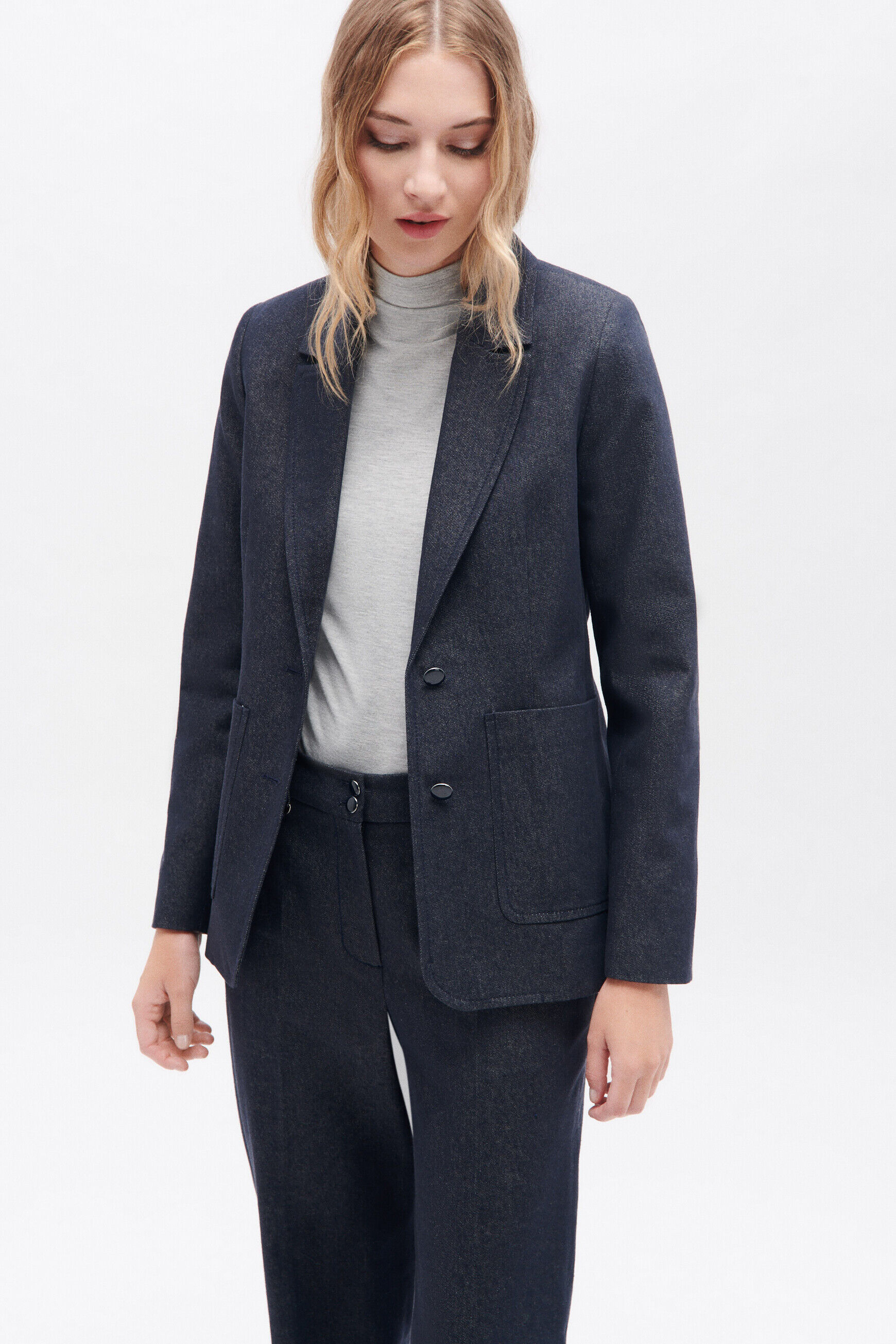 Veste vjama denim double stone femme