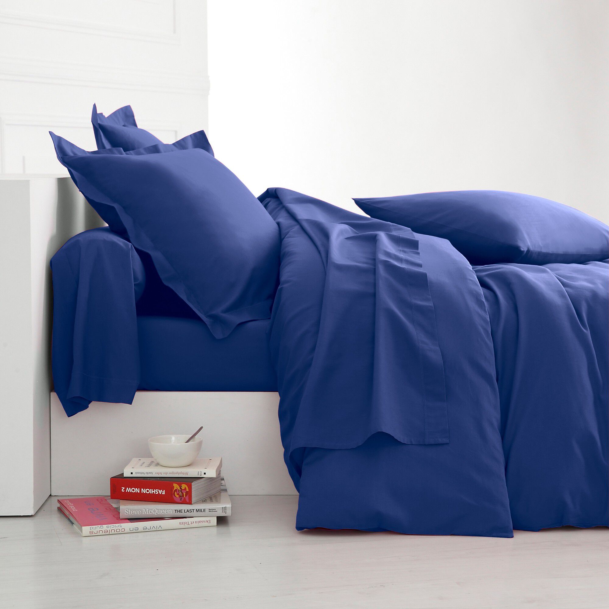 Linge de lit uni coton