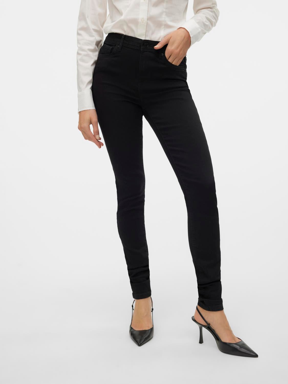 VMTANYA Mid Rise Skinny Fit Jeans