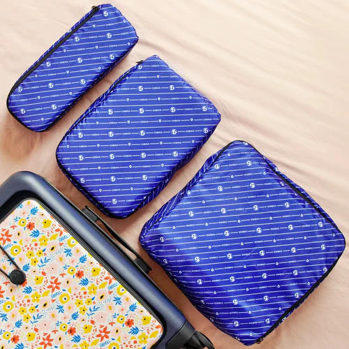 Medium blue suitcase organizer