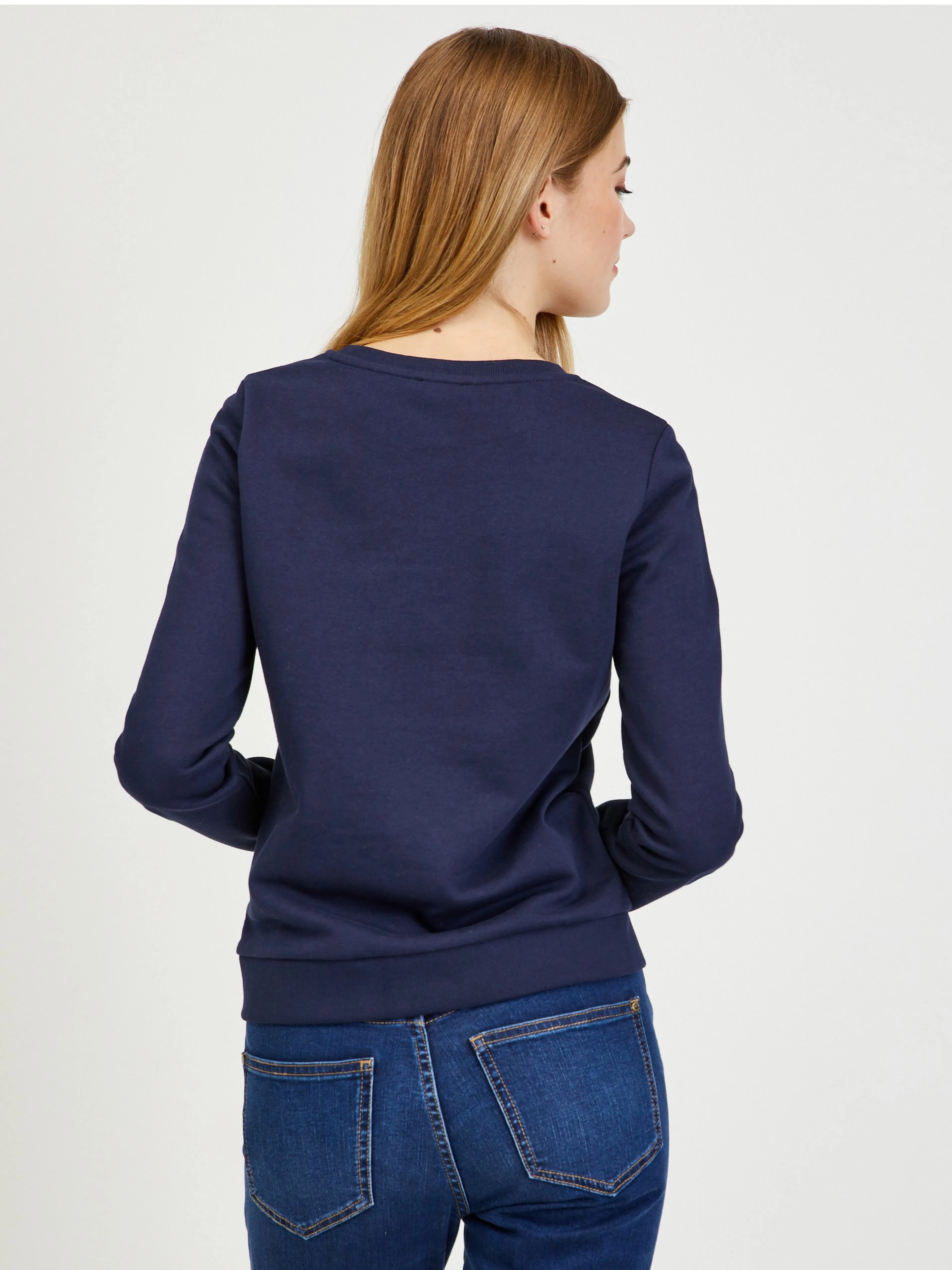 Dunkelblaues Damen-T-Shirt ORSAY