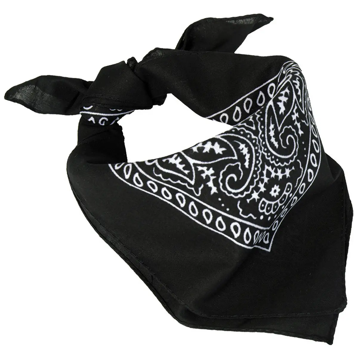 Bandana US Halstuch Paisley schwarz