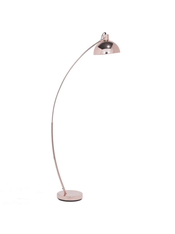 Beliani Stehleuchten DINTEL in Kupfer - (W) 25 x (H) 155 x (L) 25 cm günstig kaufen onesize