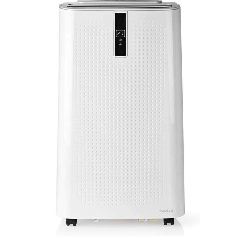 Nedis 3-in-1-Klimagerät Mobile Klimaanlage 12000 BTU 3-Geschwindigkeitsstufen inkl. Zubehör, 24-Stunden-Timer, Ruhemodus, Anzeige Voller Wassertank