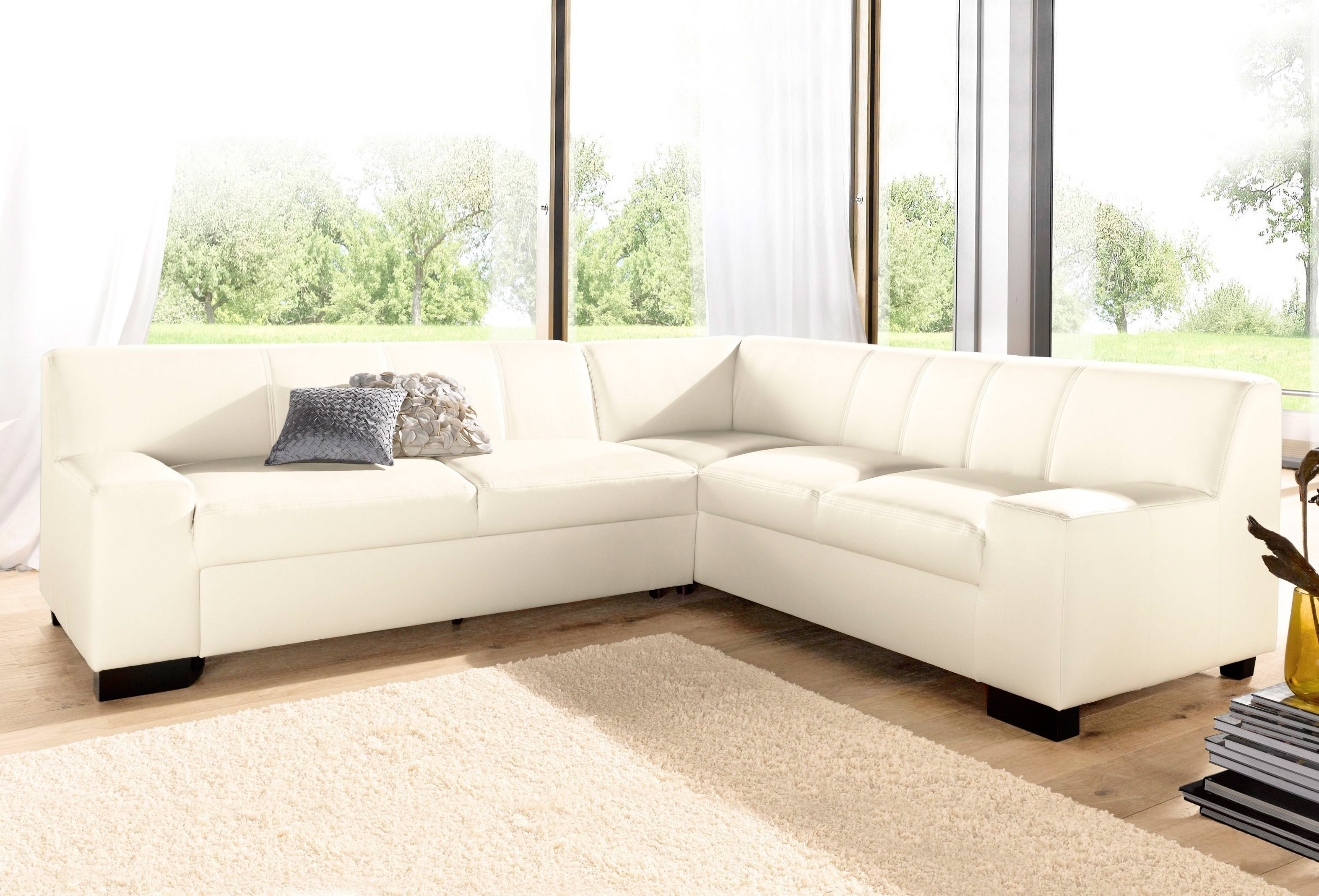 DOMO collection Ecksofa Norma, wahlweise mit Bettfunktion
