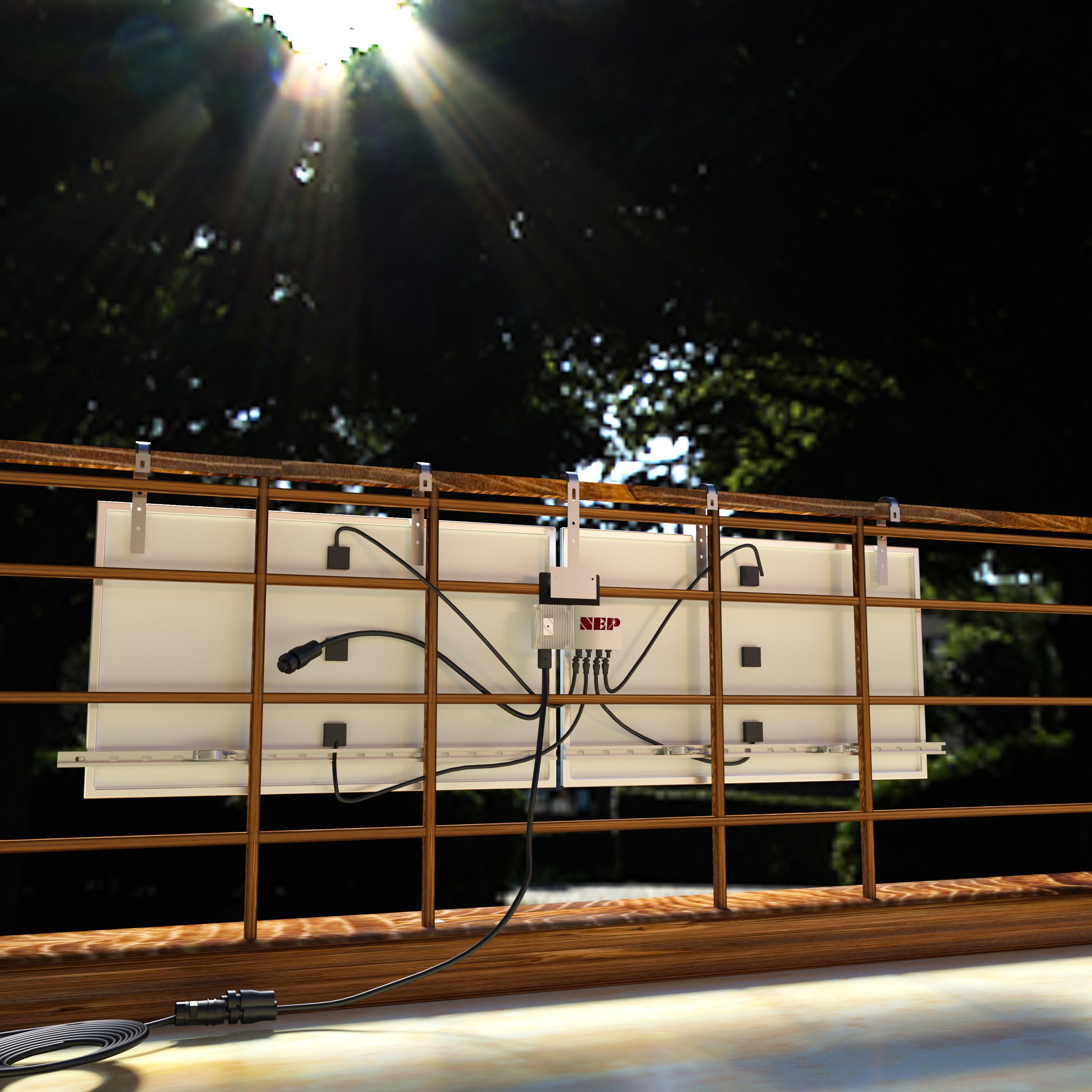 OKA Solaranlage 820W Hochleistung Ökologisch Energiesparend Einfache Installation, (Solarmodule Set für Wohnwagen Dach & Balkon), Amortisation in 2 Jahren Für umweltfreundlichen Strom zu Hause