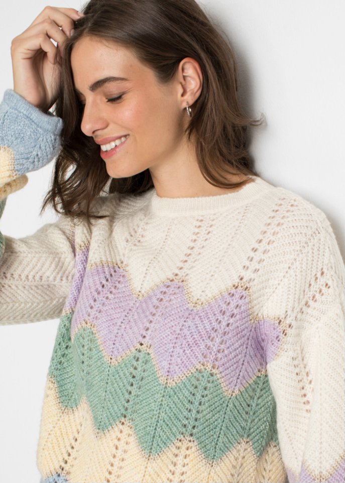 gemusterter Pullover