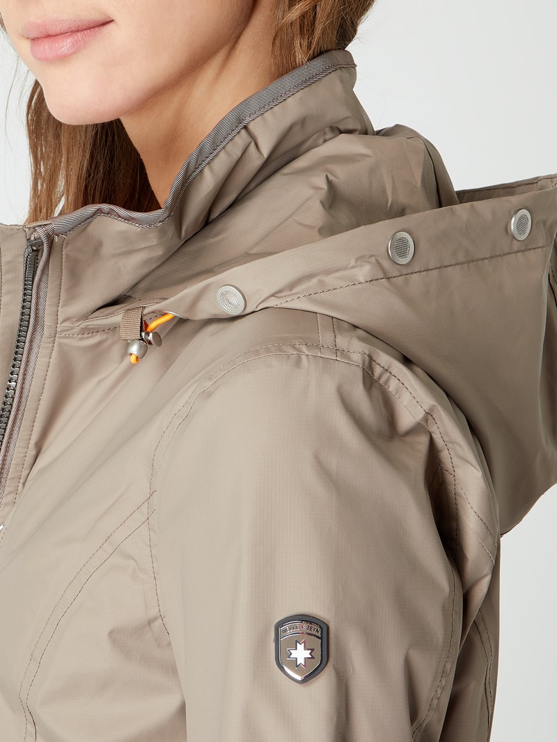 Funktionsjacke mit Kapuze Modell 'Westside' in hellbraun