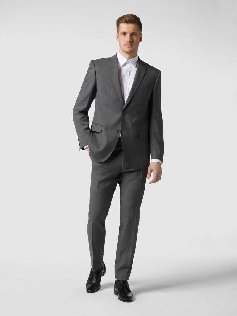 Modern Fit 2-Knopf-Sakko aus Schurwolle in anthrazit