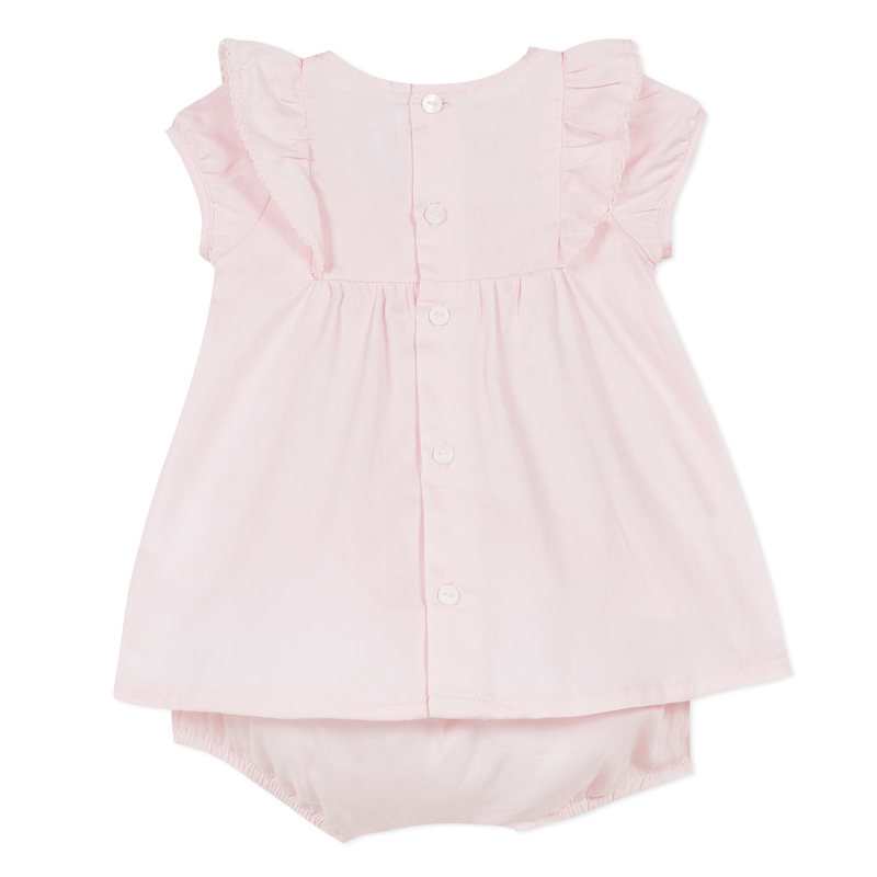 Ensemble bloomer en satin rose naissance Absorba
