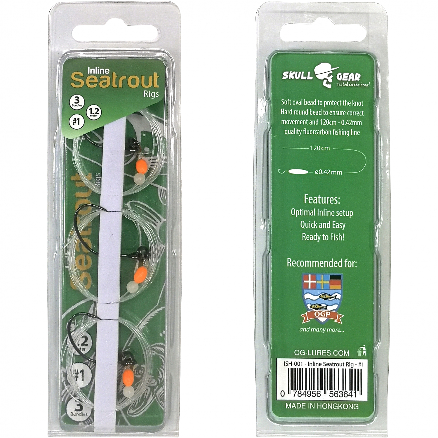 OGP Inline Seatrout Rig (Single Hooks)