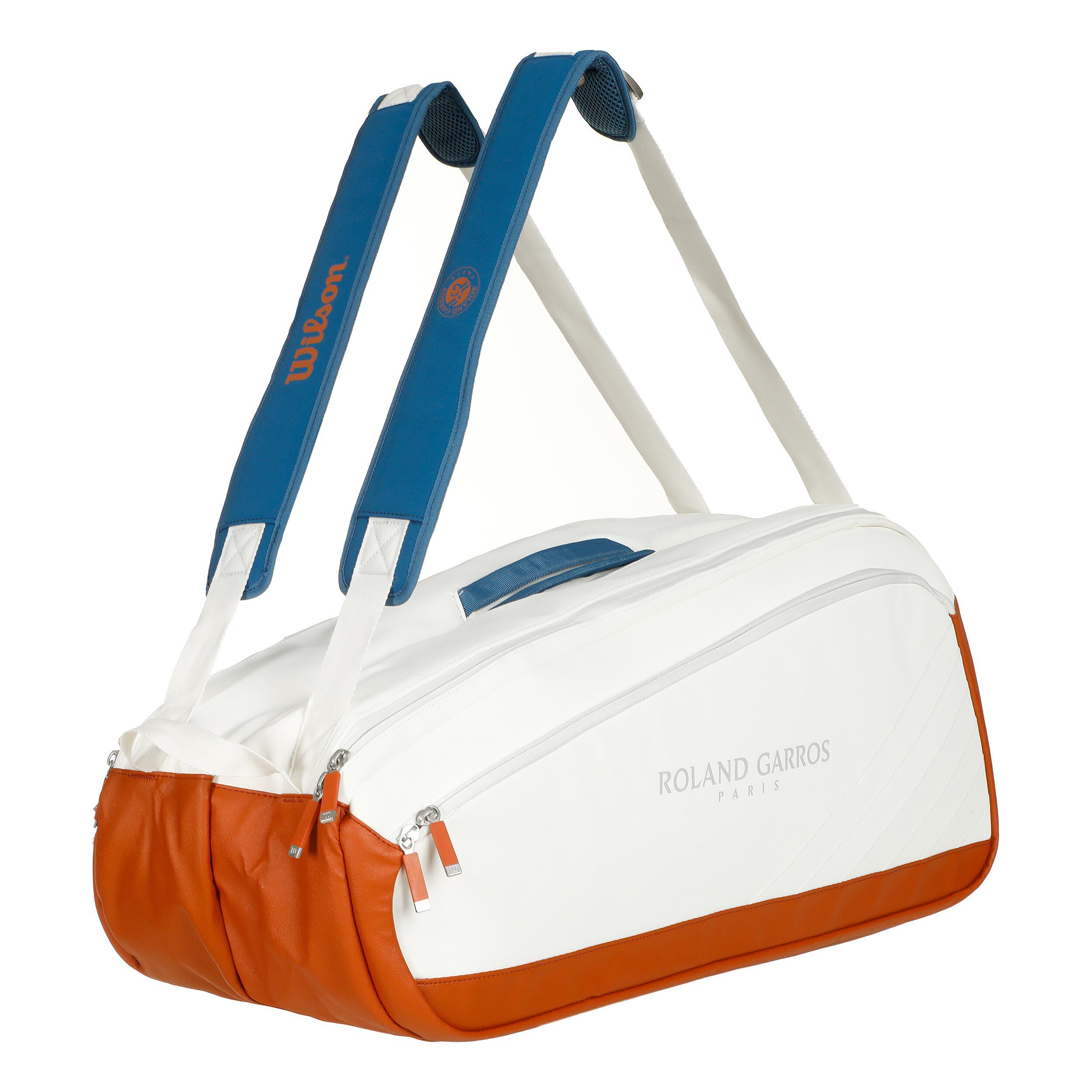 Super Tour Roland Garros Schlägertasche 9er - Creme, Bronze