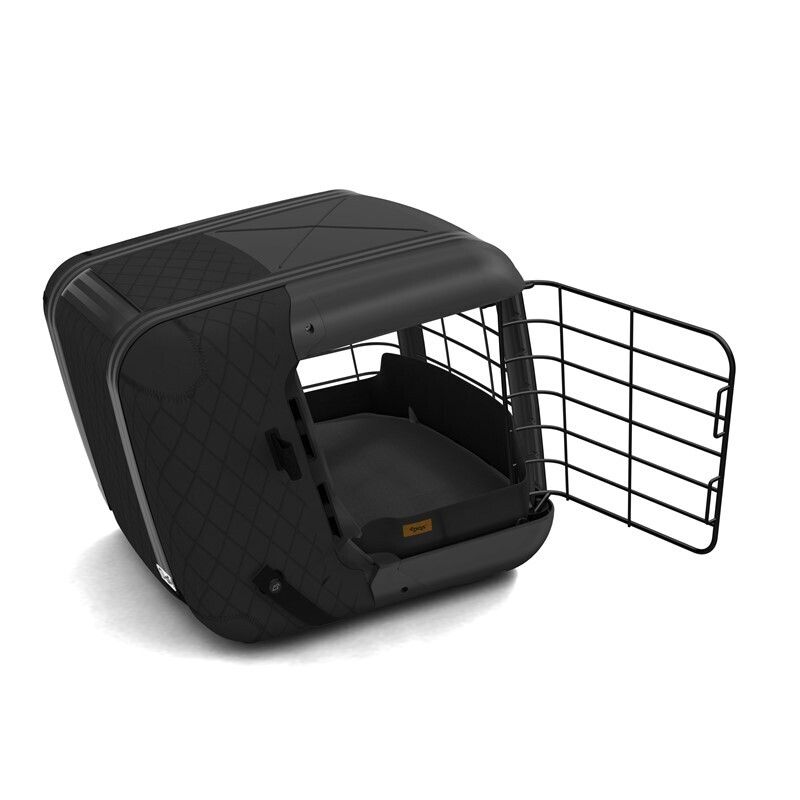 4pets Transportboxen & Gitterboxen 4pets Transportbox Caree black series