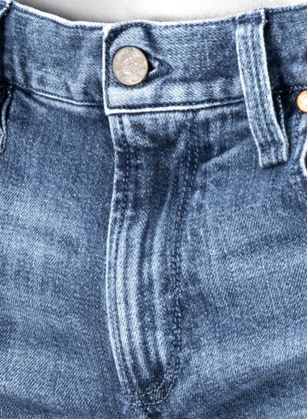 Alberto, Jeansshorts Slipe-K, Tapered Fit, Bio Baumwoll-Stretch, blau