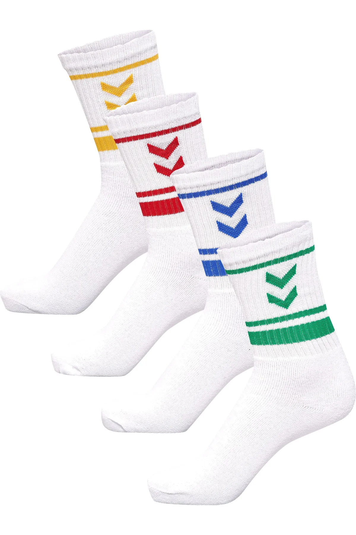 hummel  hml4er-Pack Crew-Socken mit drei Streifen