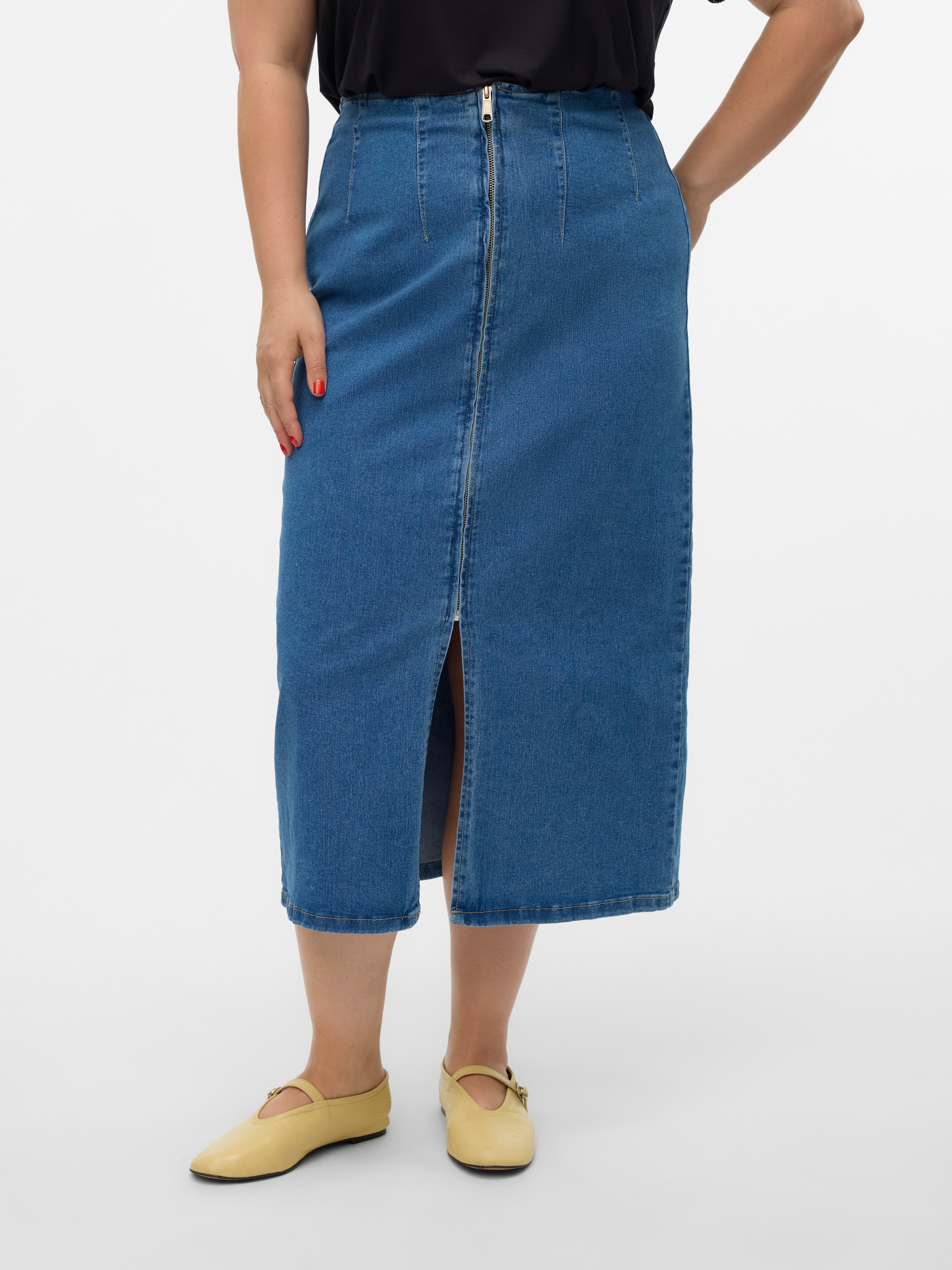 VMCMONIC Hohe Taille Midirock