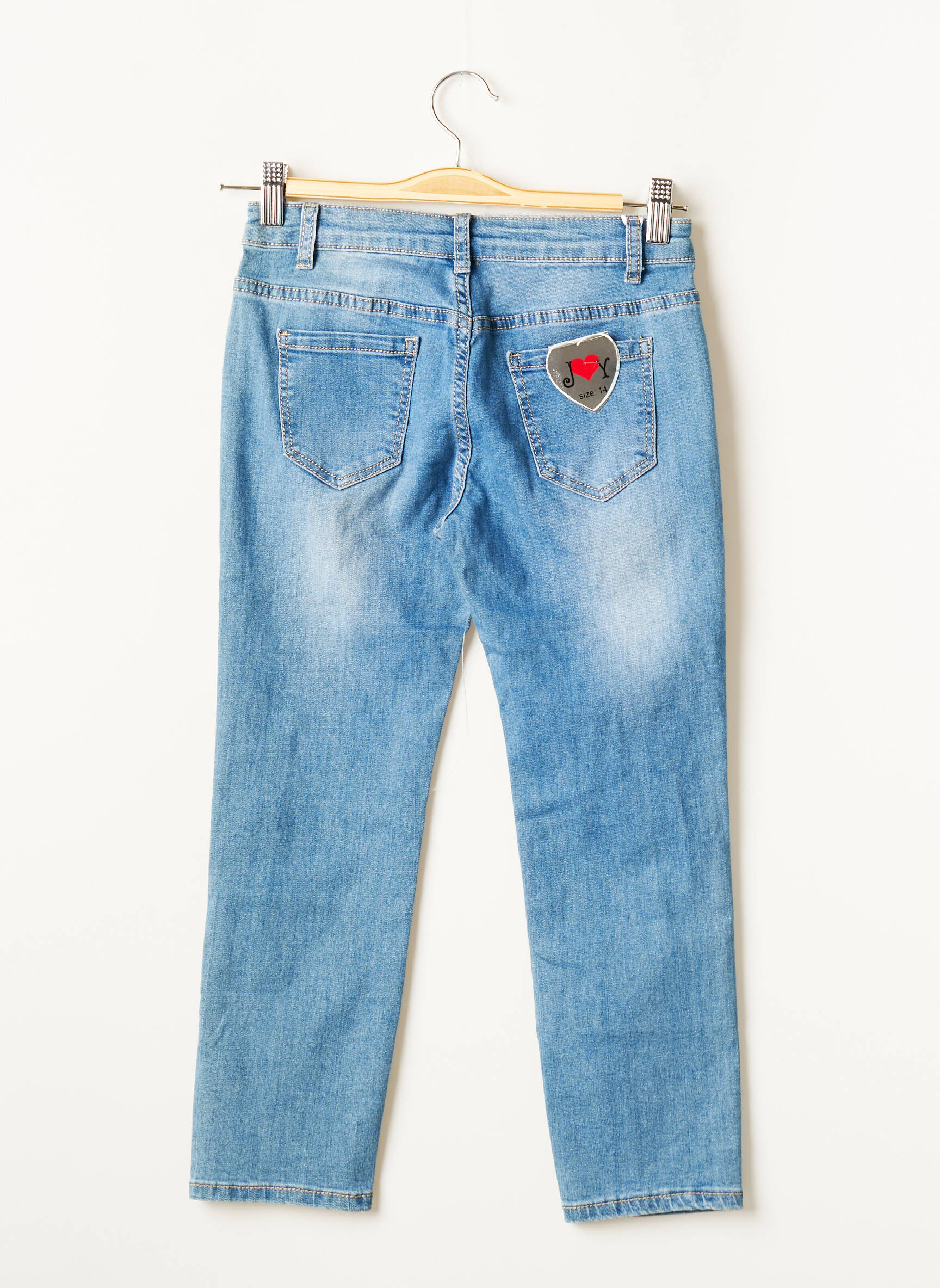 J   Y Jeans Coupe Slim Fille couleur bleu