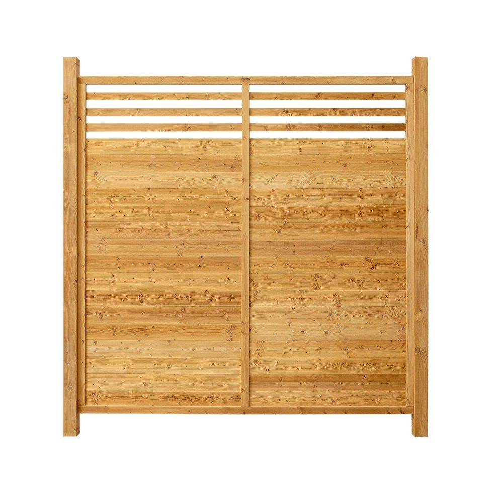HOME DELUXE Gartenzaun Holzzaun SOMA - Mengenauswahl, (1-St., mit Pfosten), Element: 180 x 180 cm Sichtschutzzaun