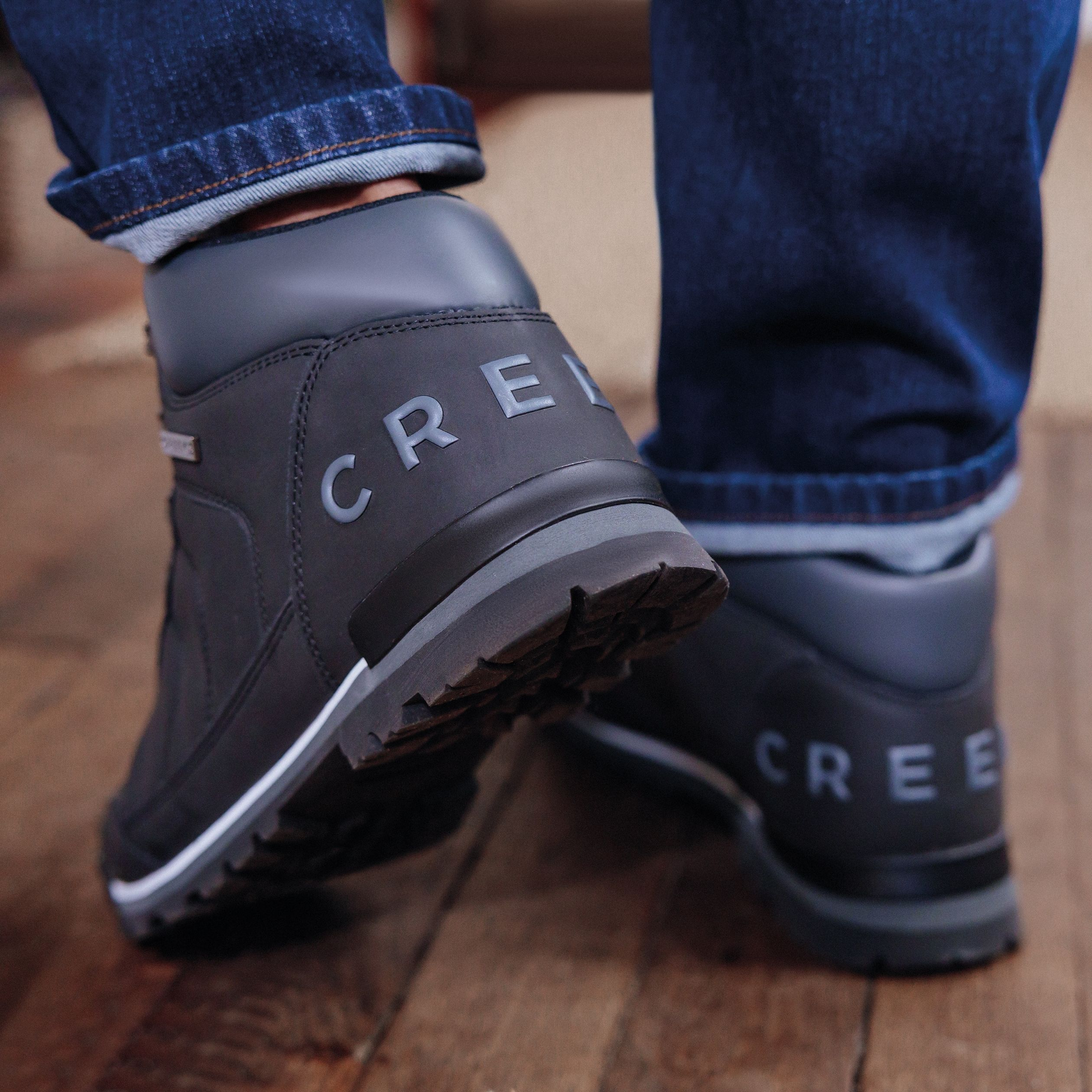 Bottines lacées Creeks noir homme | La Halle