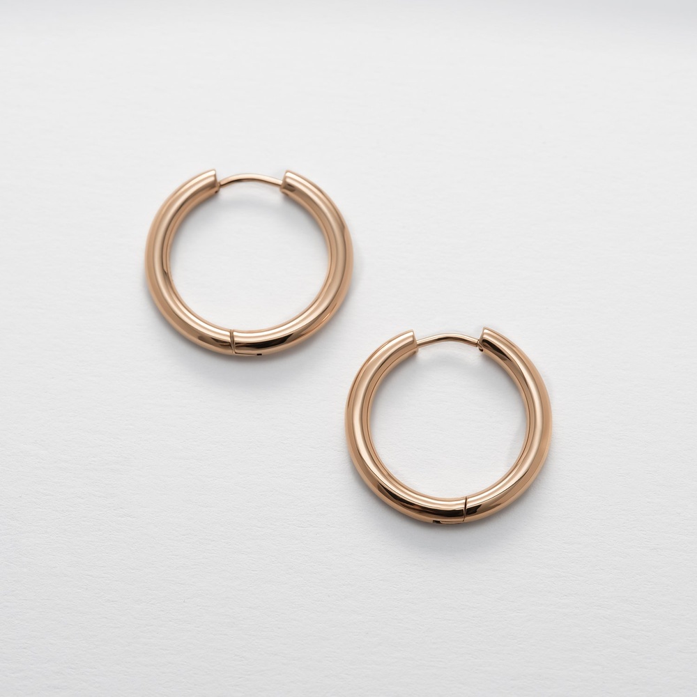 Esprit Créoles Acier inoxydable Boucles d'oreilles