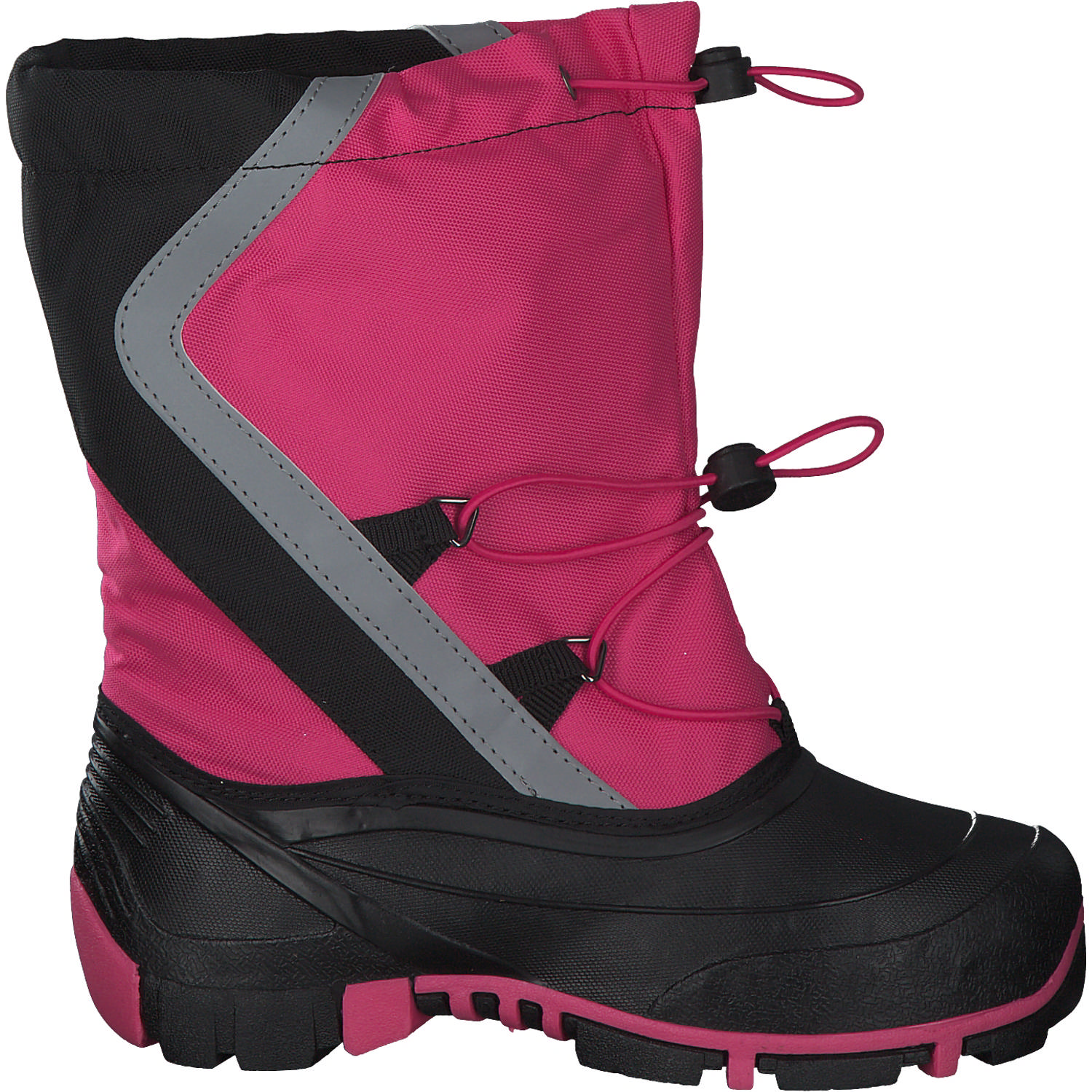 KangaROOS Kanga-Bean II 18927, Winterschuhe (Kinder), Kinder, daisy pink/jet black