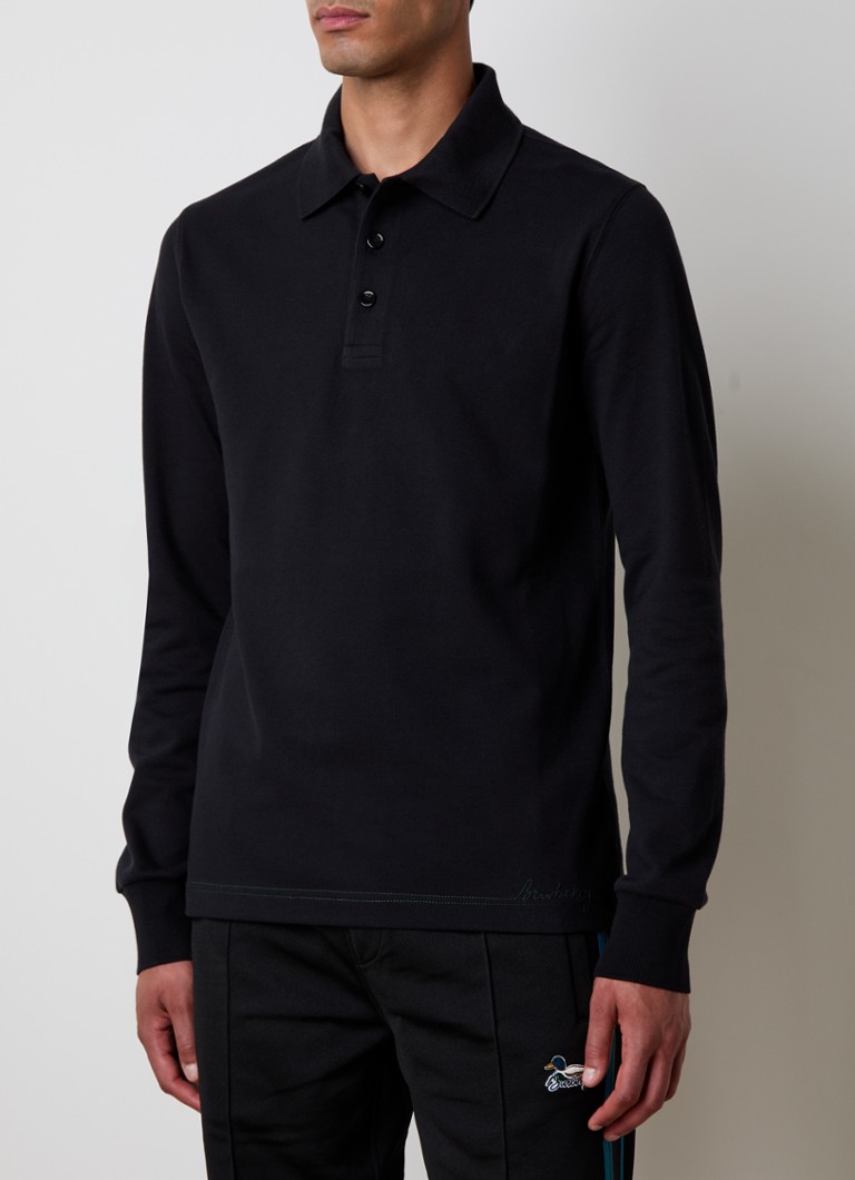 Tricou polo Burberry cu croială clasică, confecționat din bumbac piqué, cu logo brodat.