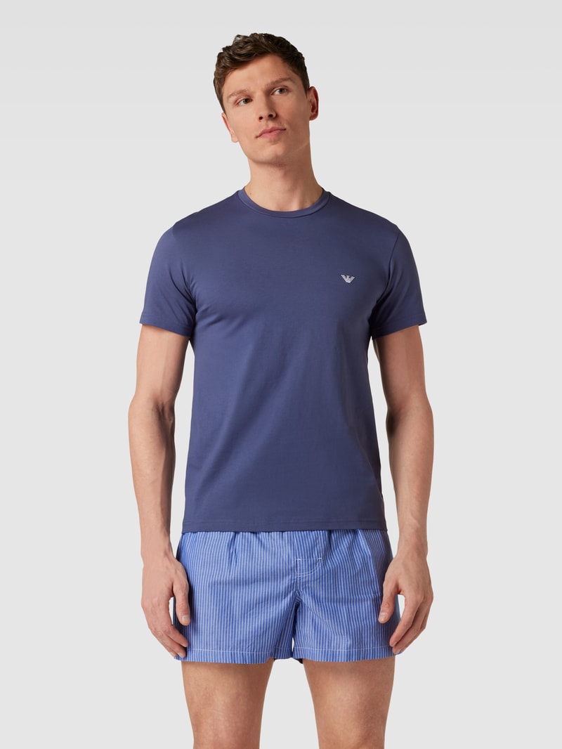 Pyjama aus Baumwolle in blau