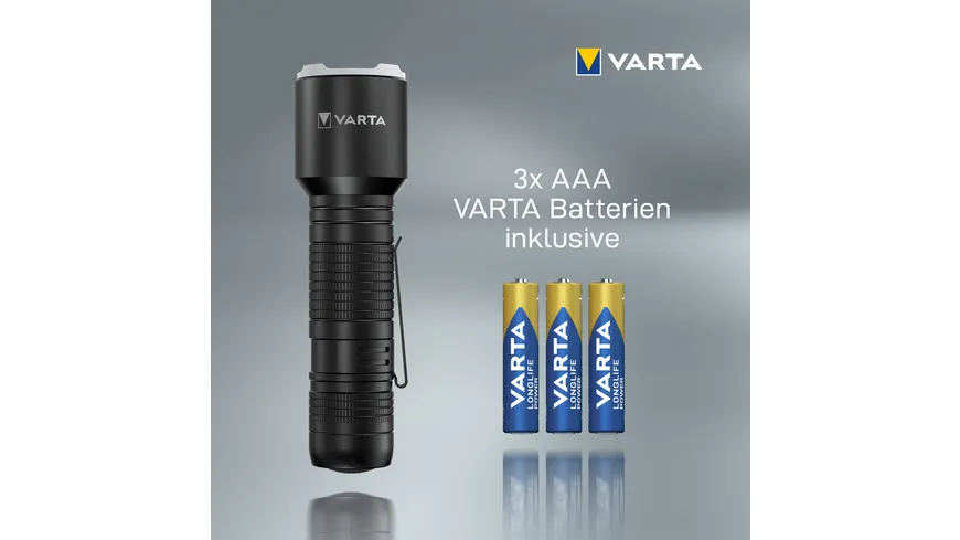 VARTA Aluminium Light F30 3AAA 17608 mit Batterien Blister