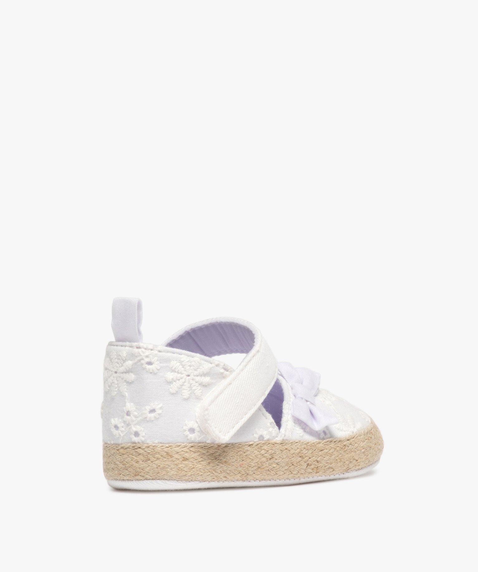 Chaussons de naissance bébé fille sandales blanc | GEMO