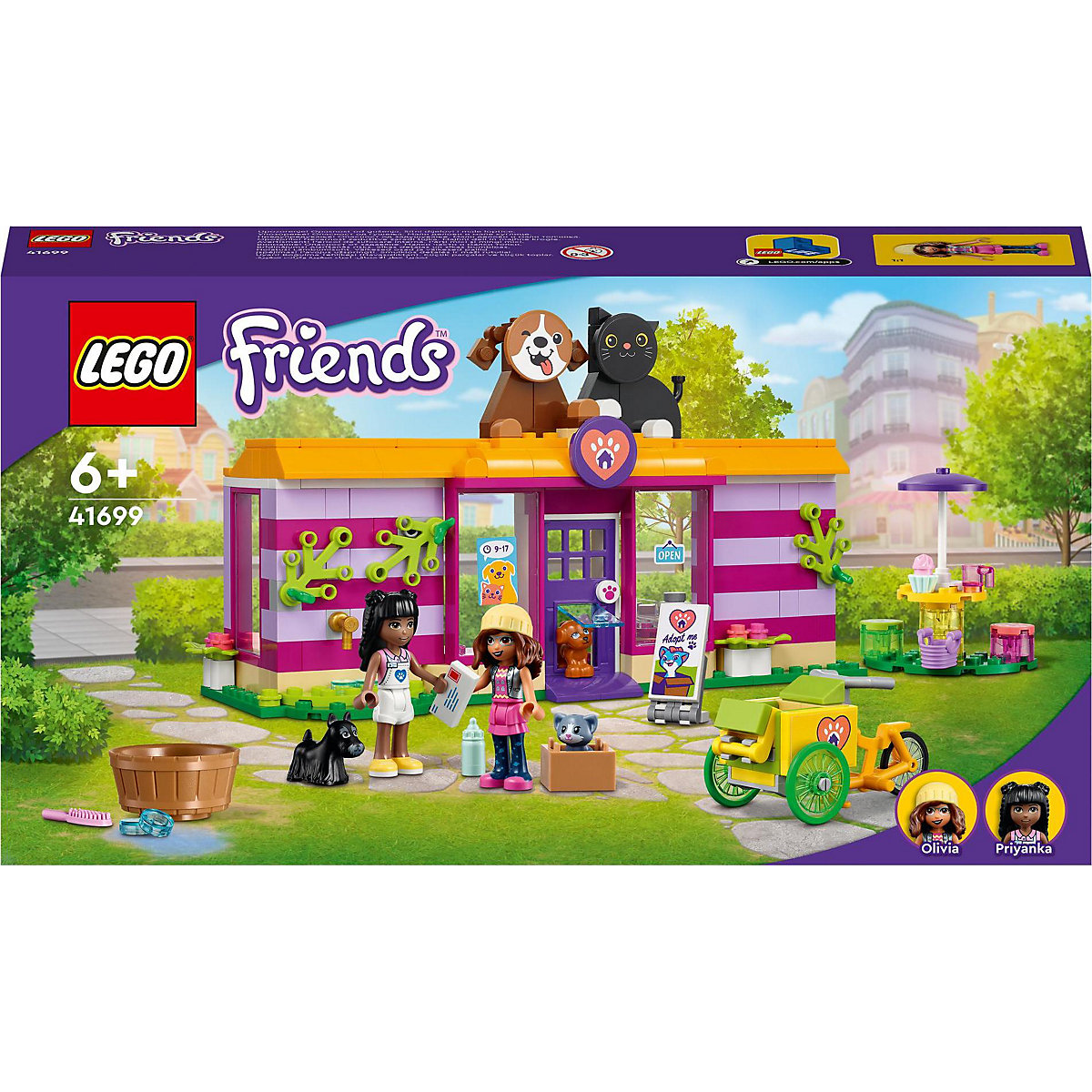 LEGO® Friends 41699 Tieradoptionscafé