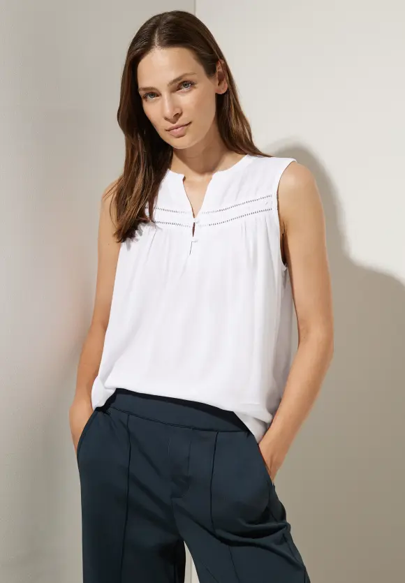 Street One Viskosebluse mit Häkeldetail