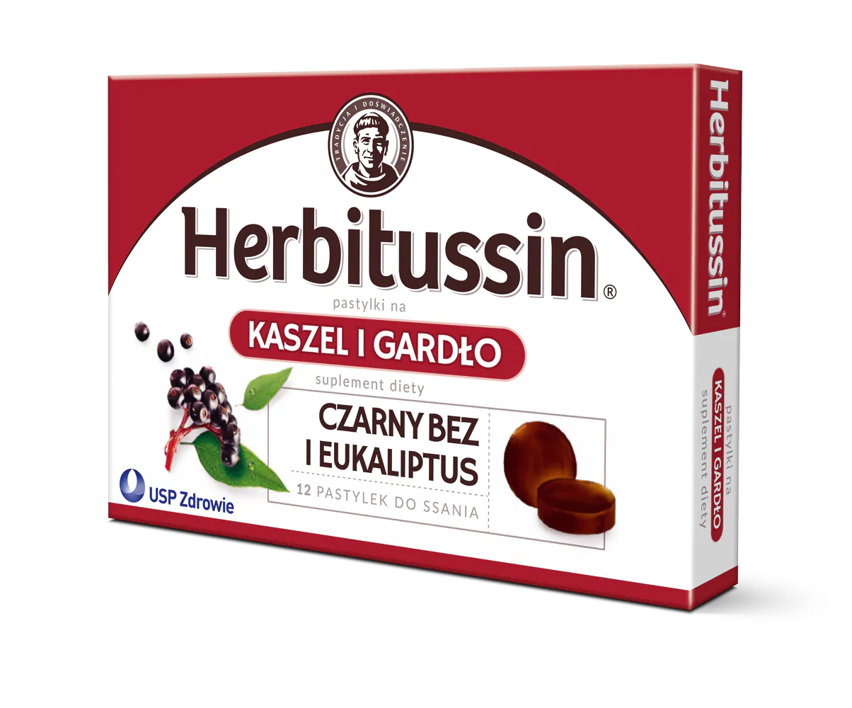 Παστίλιες Herbitussin για τον βήχα και τον λαιμό
