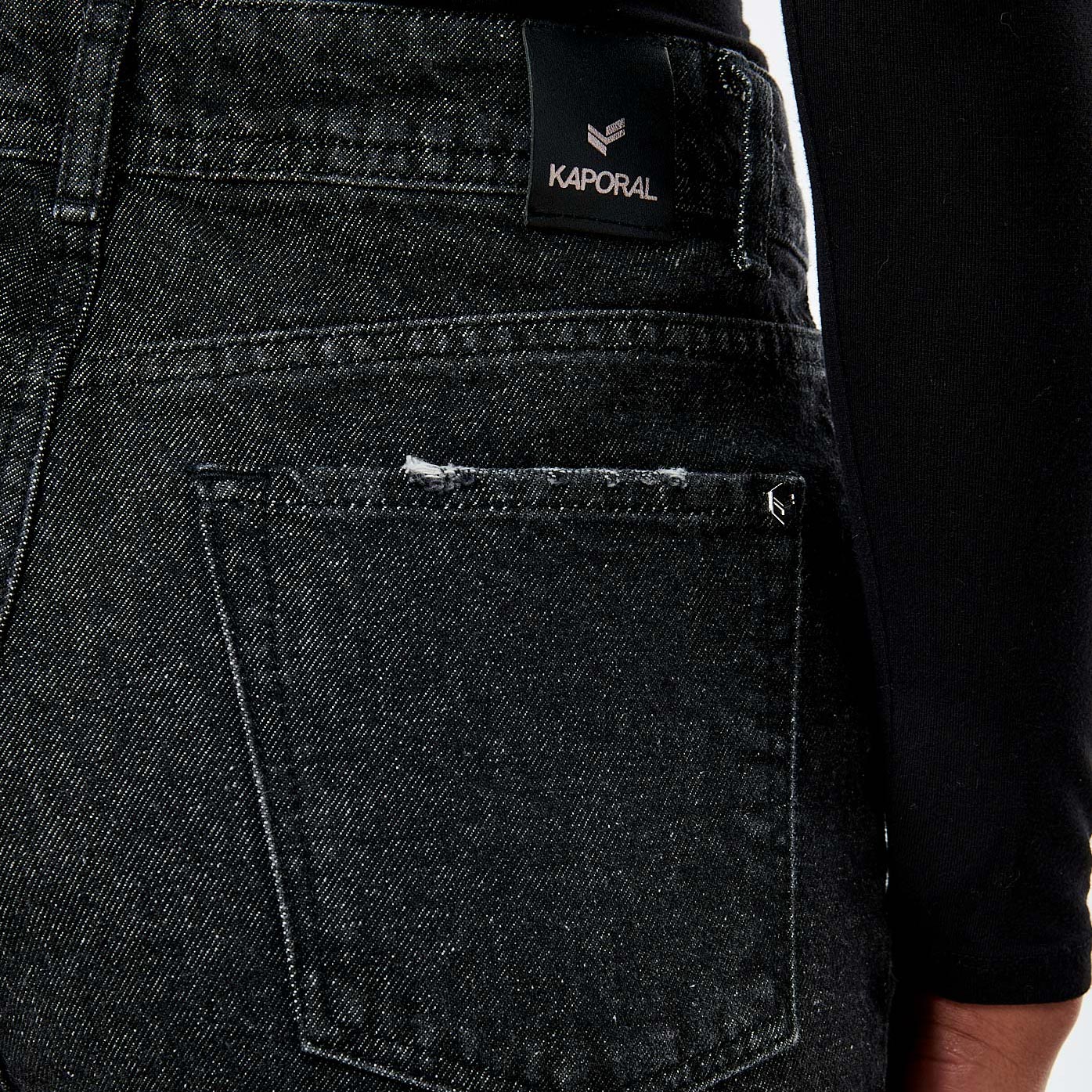 ELISA  Jean Mom noir femme