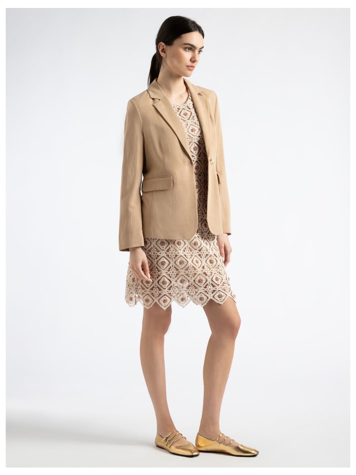 More & More Häkelspitzenkleid in beige günstig kaufen