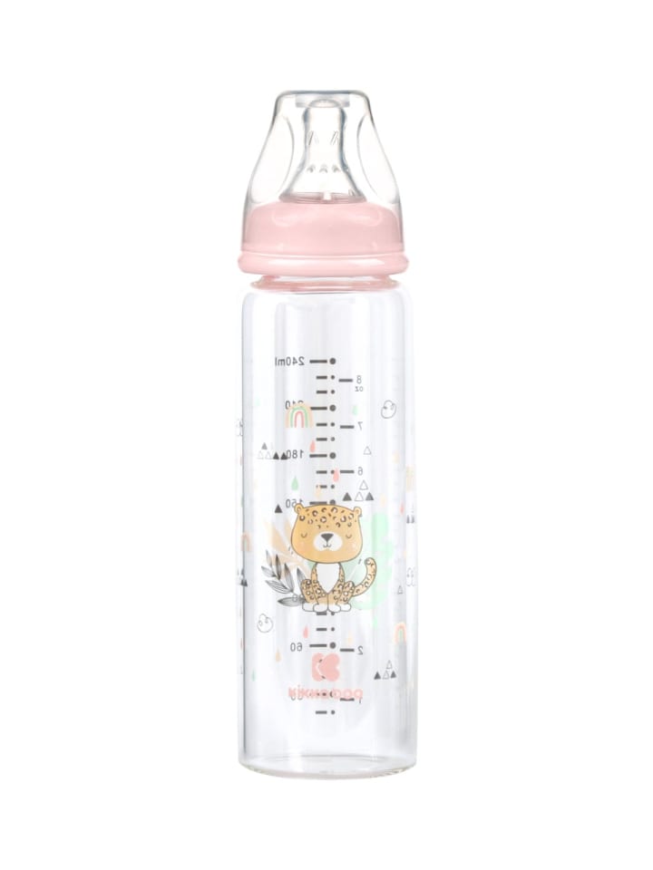 Kikkaboo Baby Glasflasche Savanna 240ml in rosa günstig kaufen onesize