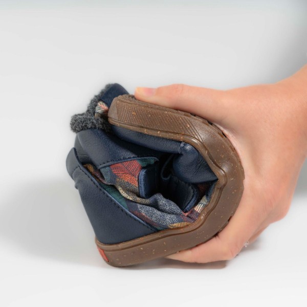LANG.S Kids ~ Geo Boot Vegan Winter + Tex ~ Blue