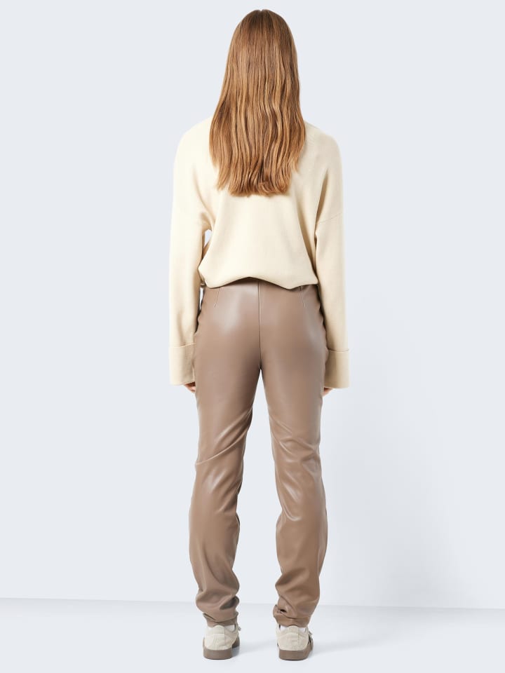 Noisy may Kunstleder Hose PU Beschichtet NMANDY in Braun günstig kaufen