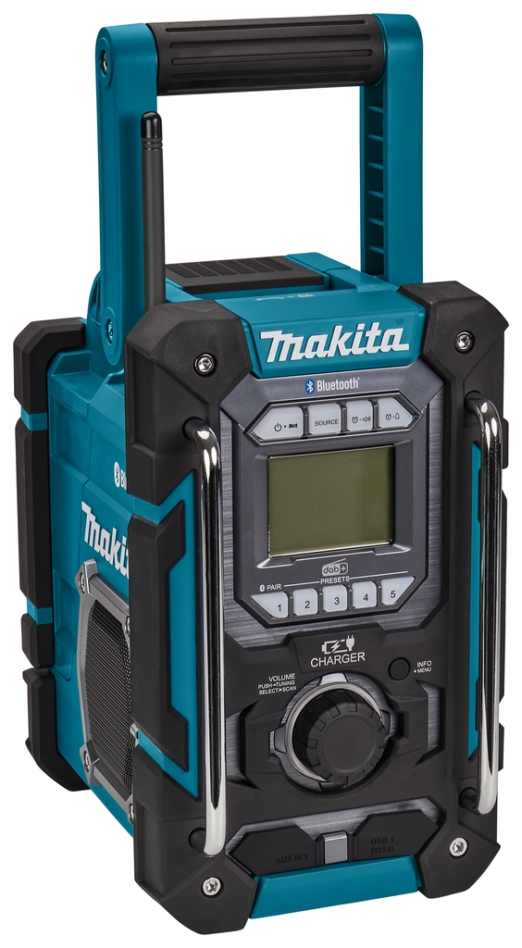 Radio de șantier Makita DMR301 cu Bluetooth și DAB, DAB+ și FM cu funcție de încărcare